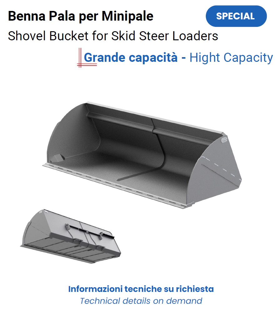 Benna Pala Grande Capacità per Minipale Scheda